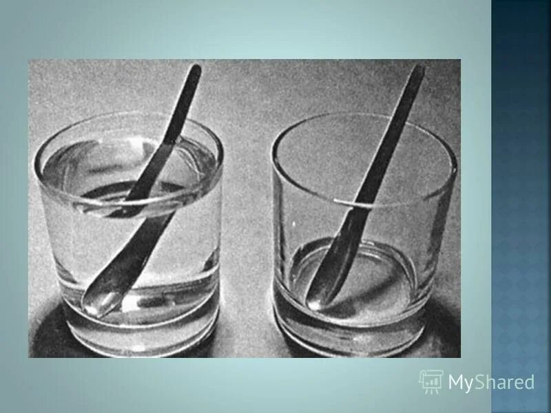 Темнее опыт. Преломление воды. Физические иллюзии. Преломление света ложка в стакане с водой. Ложка в стакане с водой.