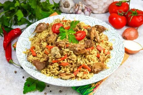 Рецепт узбекского плова в казане с курицей