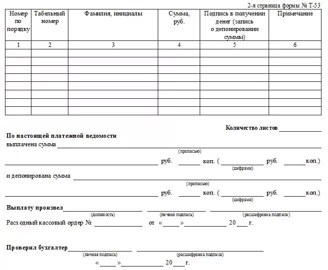 Образец бланка ведомости. Расчетная ведомость т-53. Пример платежной ведомости на выдачу заработной платы. Платежная ведомость форма т-53 заработная плата. Платежные ведомости на выдачу заработной платы бланк.