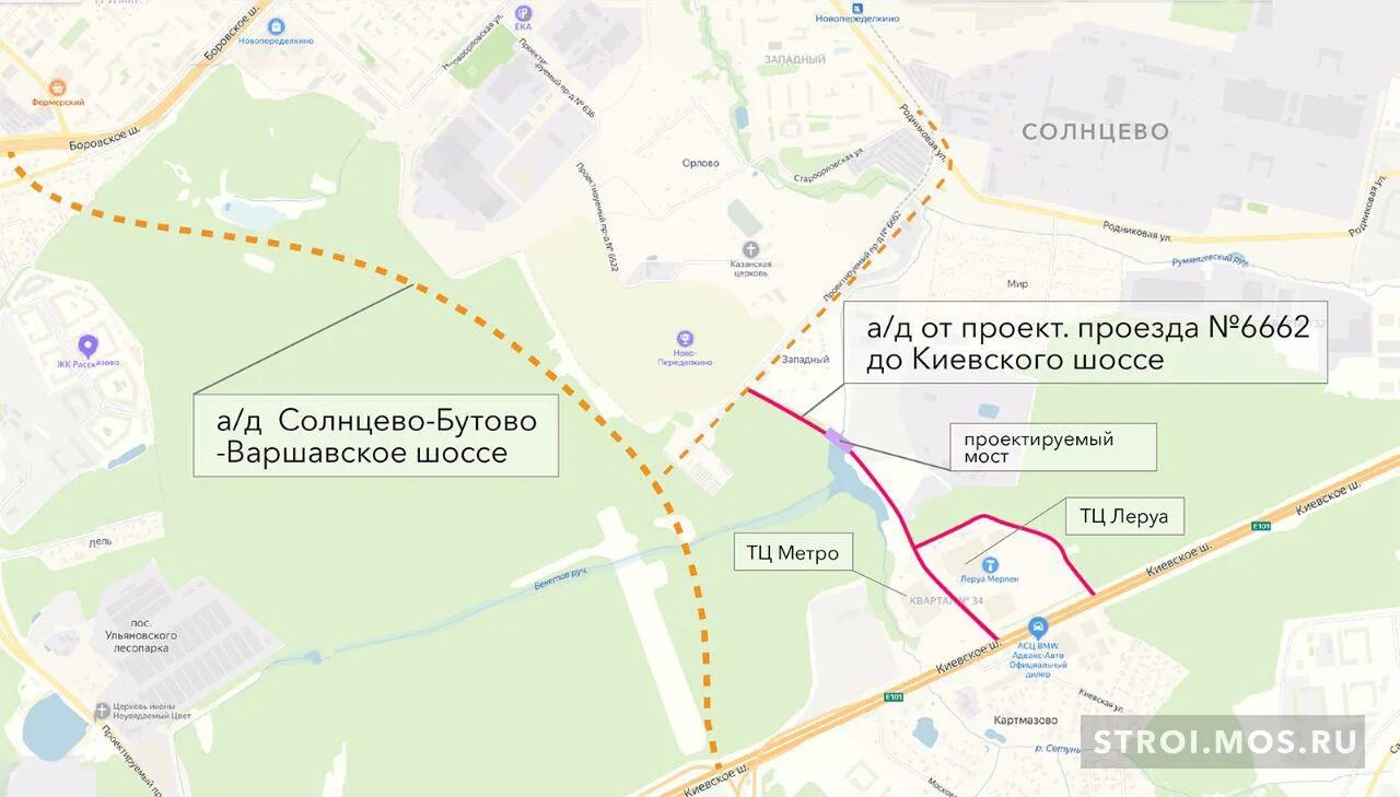 Улица проектируемый проезд