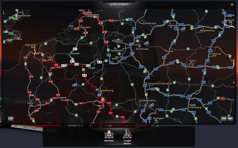 Карта для дальнобойщиков