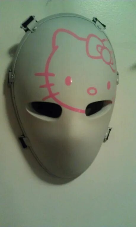 Хеллоу маски. Маска Хэллоу Китти. Пластиковая маска Хелло Китти. Маска Анонимуса в стиле hello Kitty.