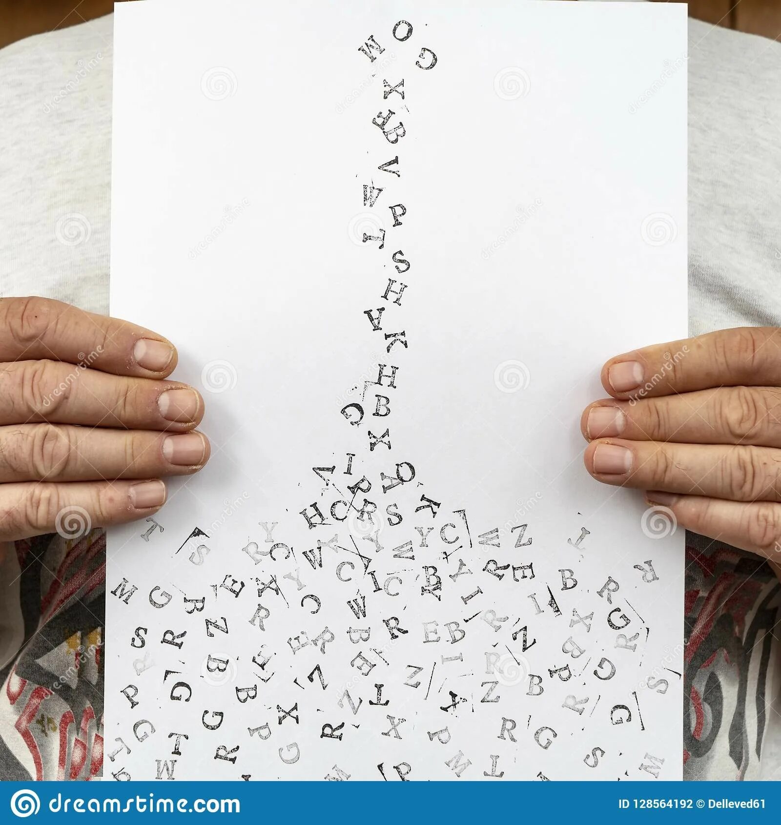 Falling letters
