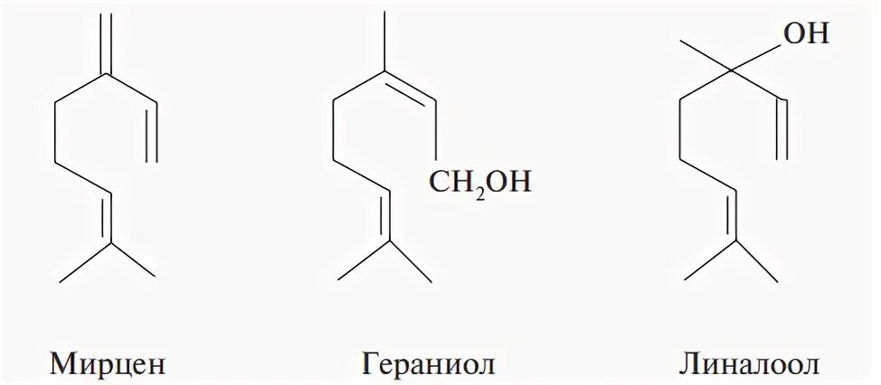 Гераниол что это. Мирцен. Гераниол и линалоол. Моноциклические растения. Цитранеллол гераниол линалоол.