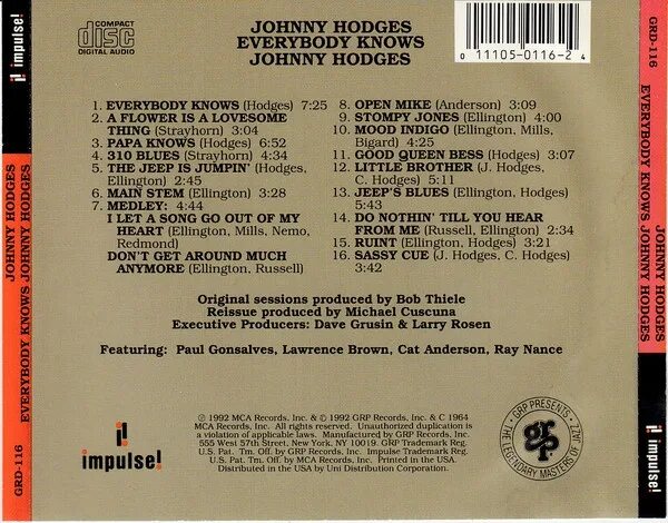 Everybody everybody song. Джонни Ходжес джаз. Basic Impulse (1992). Everybody knows альбом Royal Deluxe. A little taste Dave Frishberg Johnny Hodges.