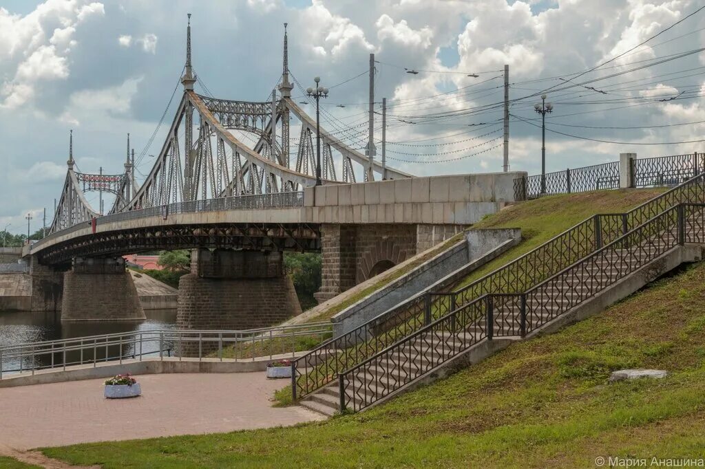 Старый мост тверь. Тверской Староволжский мост. Староволжский мост достопримечательности Твери. Староволжский мост (старый мост). Волжский мост Тверь.