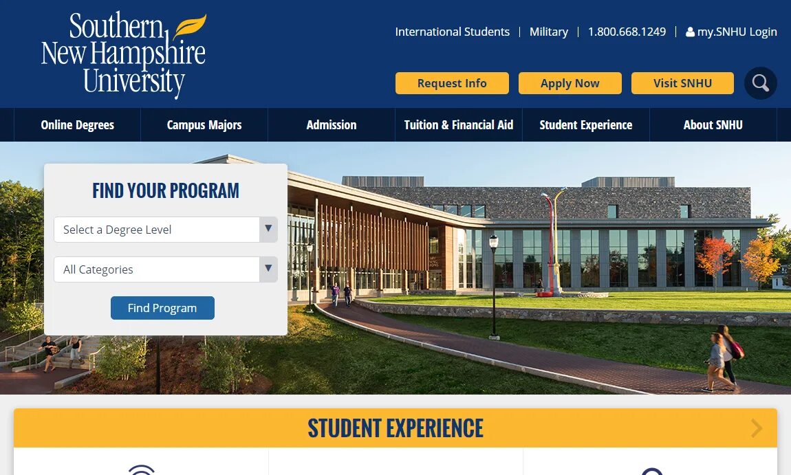 Университет web дизайн. Southern New Hampshire University. Southern New Hampshire University Campus. University website.