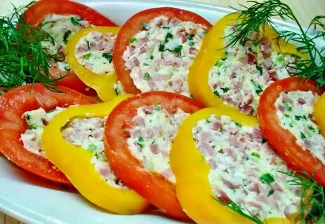Перец с сыром и зеленью