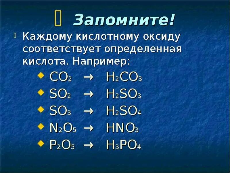 Соответствующий оксид. Что соответствует кислотному оксиду. Оксиды и кислоты. Оксиды соответствующие кислотам.