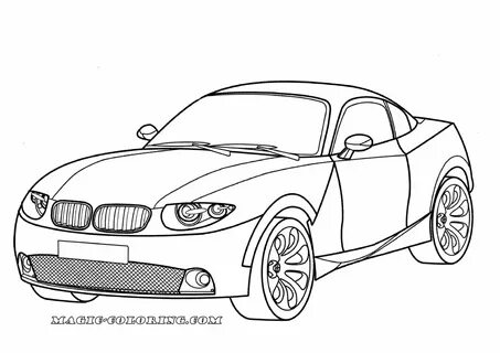 BMW X-Coupe coloring page Coloring pages, Disney coloring pages, Race car colori