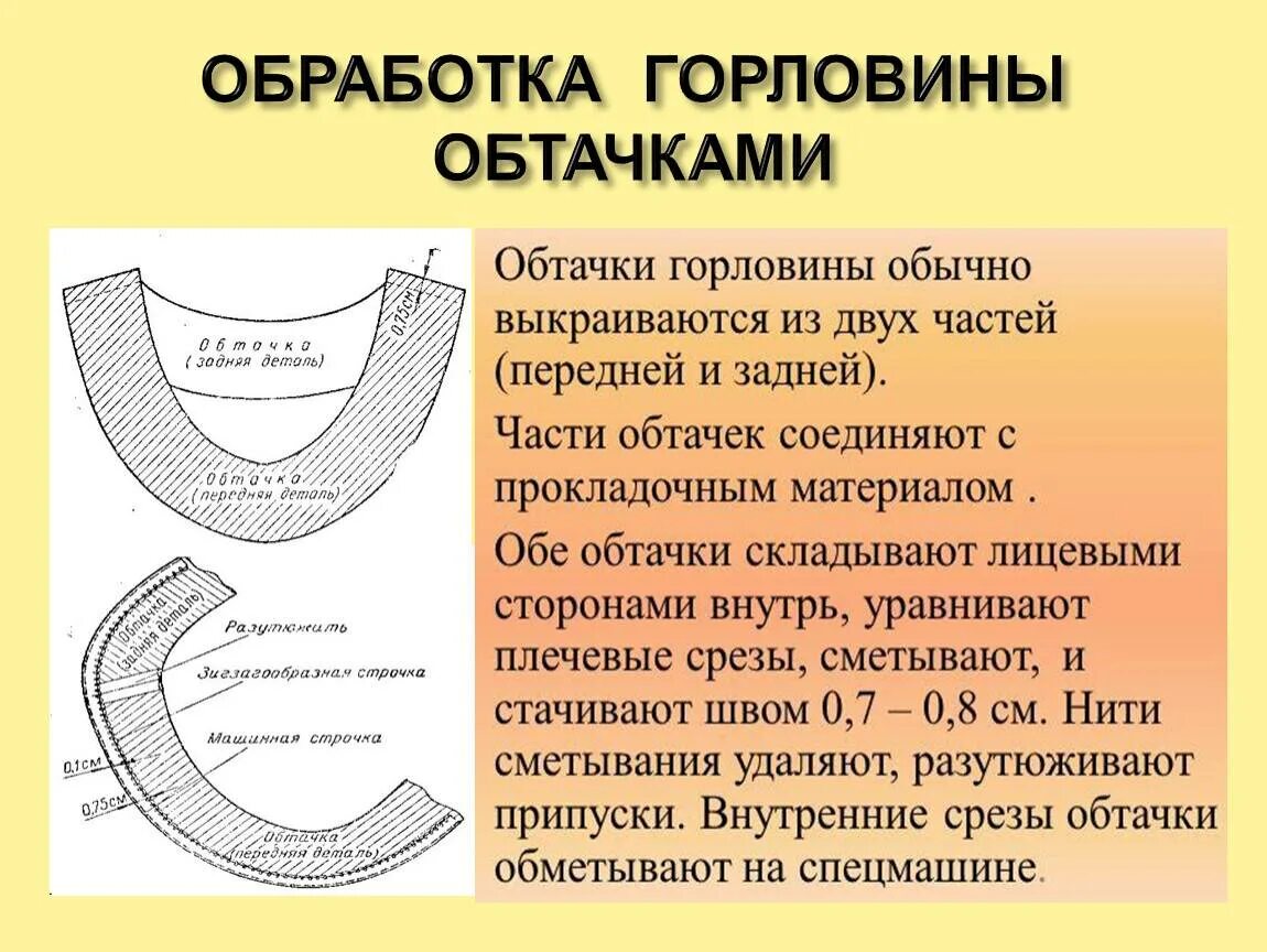 Обработка горловины. Обработка круглой горловины. Обработка горловины руликом обтачкой. Обработка круглой горловины. Обработка горловины обтачкой схема.