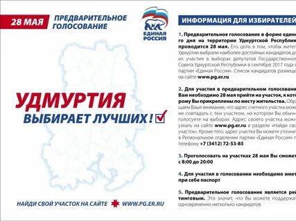 Явка в удмуртской республике