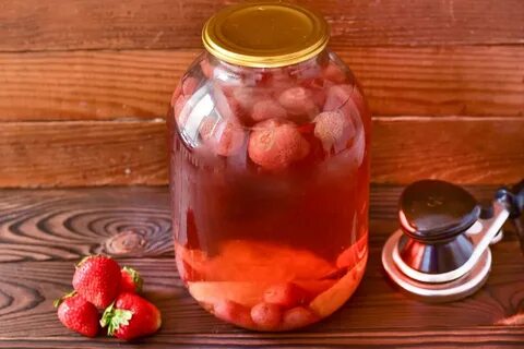 Компот из свежей клубники рецепт