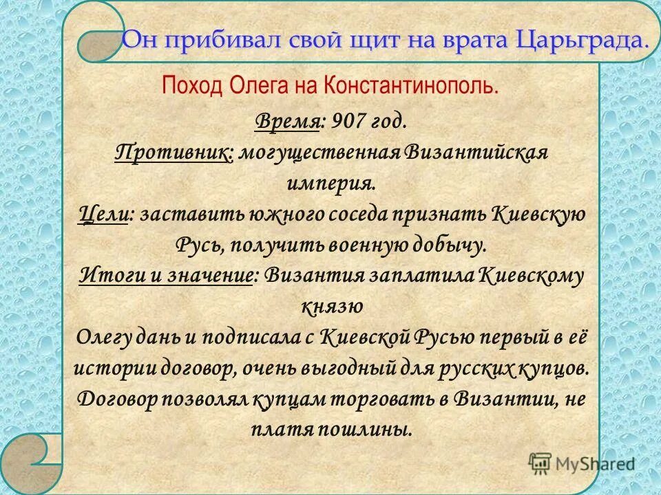 Поход Олега на Константинополь 907. 907 Год поход Олега. Поход Олега на Царьград в 907. Итог похода Олега на Константинополь. Результат похода олега