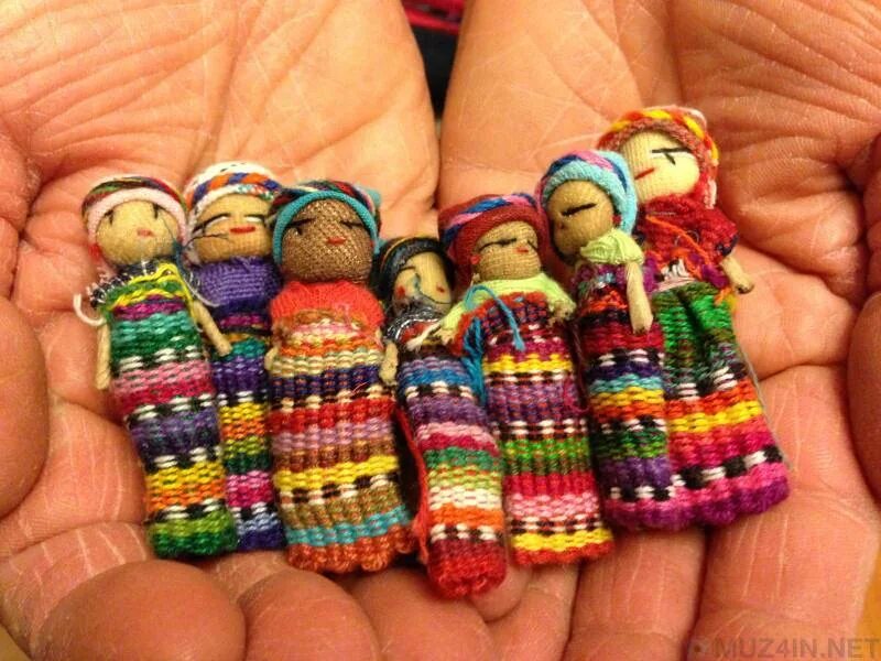 Гватемальские куклы утешительницы. Куклы от беспокойства. Кукла Гватемала. Куклы от беспокойства (Гватемала).