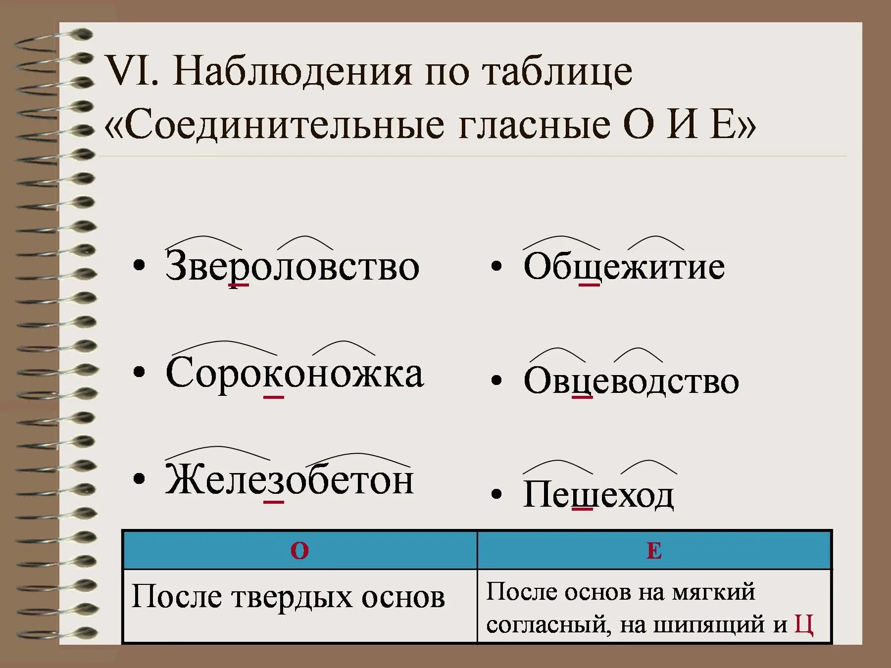 Как выделить соединительную гласную в слове