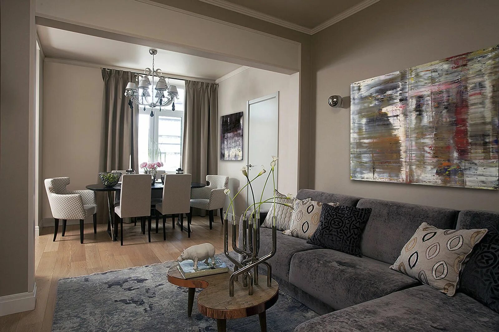 Бежево серая гостиная фото Обои Maxdecor DILMAX каталог, фото Купить обои Maxdecor для стен в интернет-ма