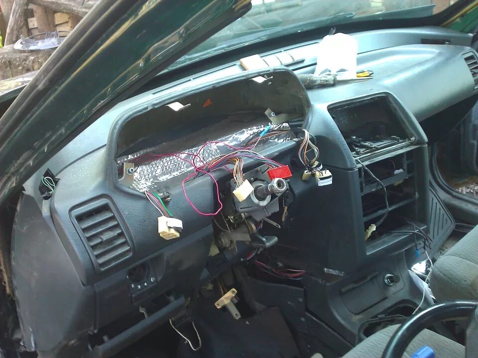 Снял торпеду, проводку и шумку. - Lada 21120, 1,5 л, 2003 года другое DRIVE2