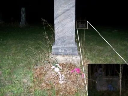 Видел призрака на кладбище