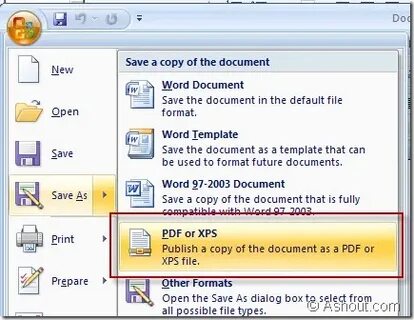 Сохранение ms word