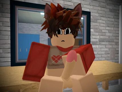 roblox, 3d, source request, tagme, 1boy, big penis, bottomless, cat ears, c...