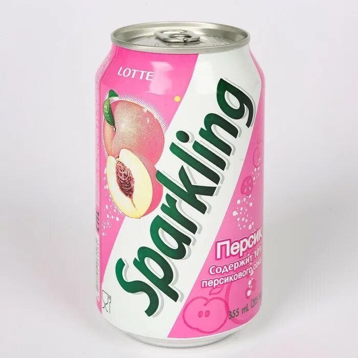 Напиток шипуч. Напиток безалк. газ. сокосодержащий sparkling peach 355мл * 24. lotte напитки. sparkling газировка. газировка с персиком.