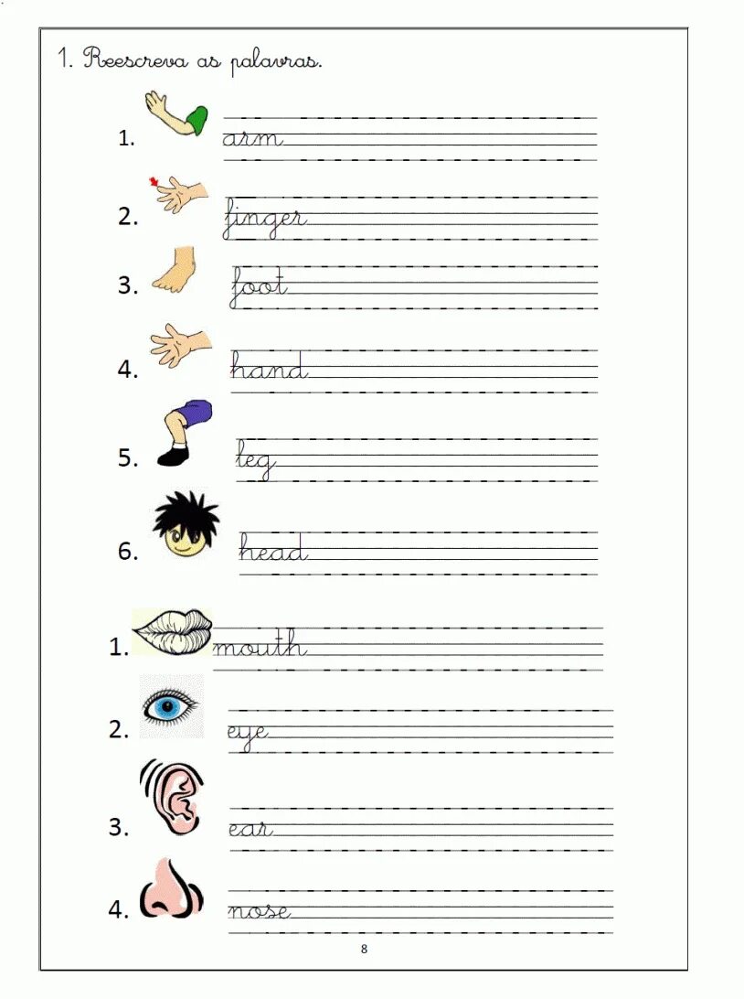 Body tracing. Задания на тему body parts. Bodyparts прописи. Body tracing. Body tracing.