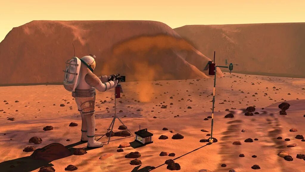 Колонизация Марса. Антенна Марс. Игра Марсианин. Добыча на Марсе.