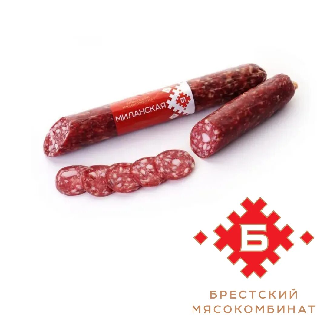 Сырокопченые колбасы брест. Миланская брестский мясокомбинат. колбаса миланская брестского мясокомбината. колбаса белорусская брестовский мясокомбинат. колбаса белорусская миланская.