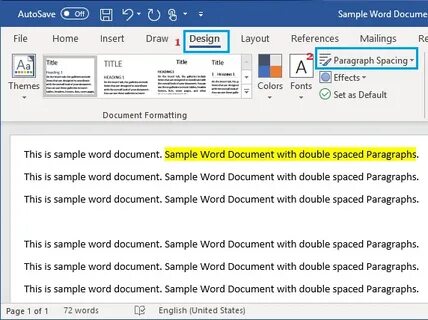 Word paragraphs