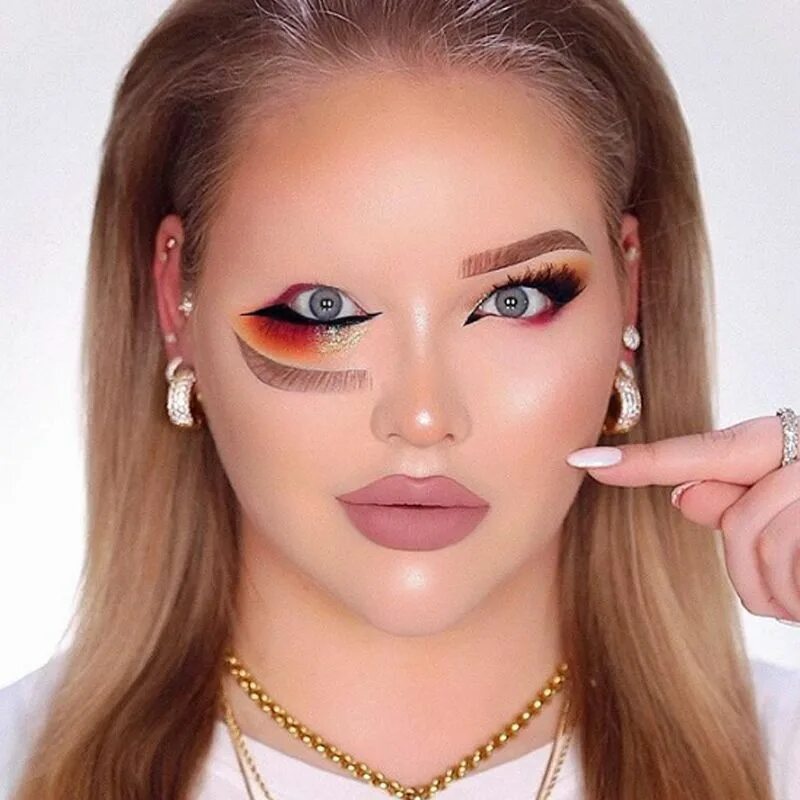 Яркий макияж. Hauntaholics. Макияж. Carti makeup. Грим панка мужской 2 д.