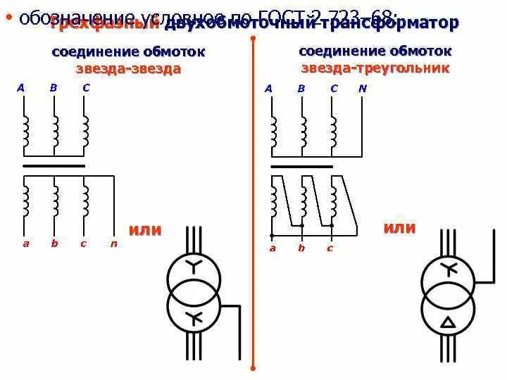 Схема звезда звезда трансформатор