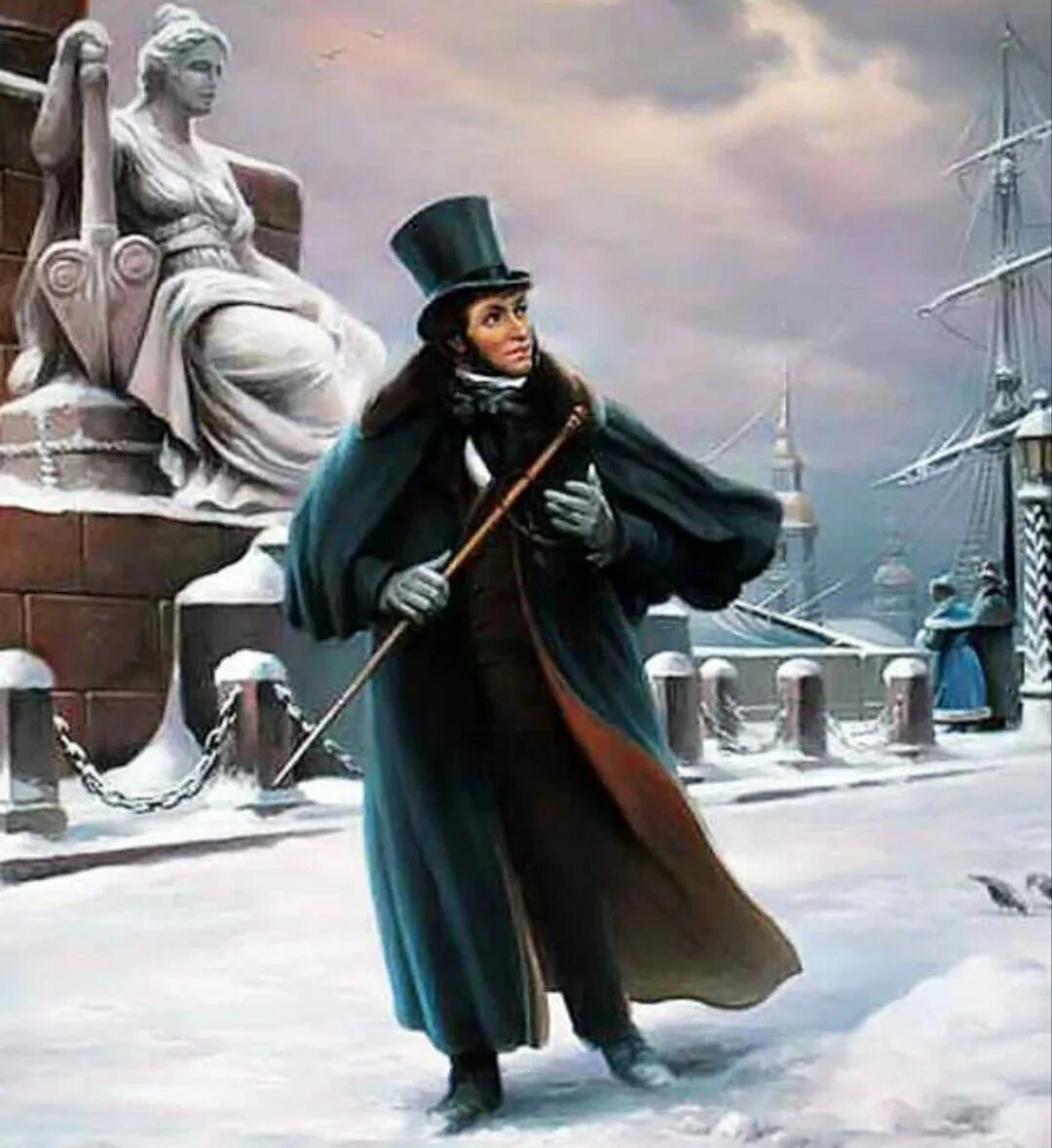 Пушкин ходил с палкой. Зимнее утро пушкин. Игорь шаймарданов пушкин зима живопись. Волшебница зима для презентаций. Зимние картины борисы кустодиева.
