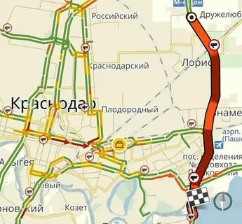Пробки в краснодаре показать на карте