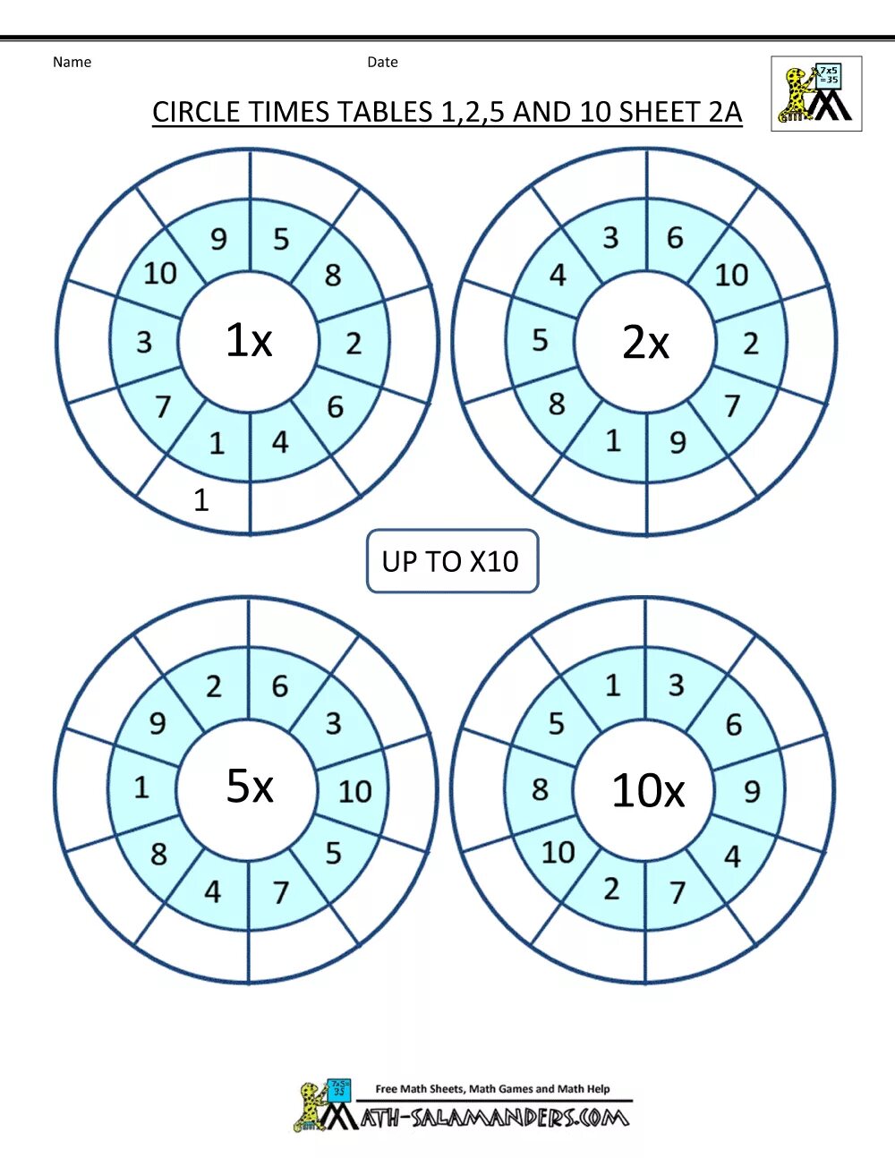 10 times each
