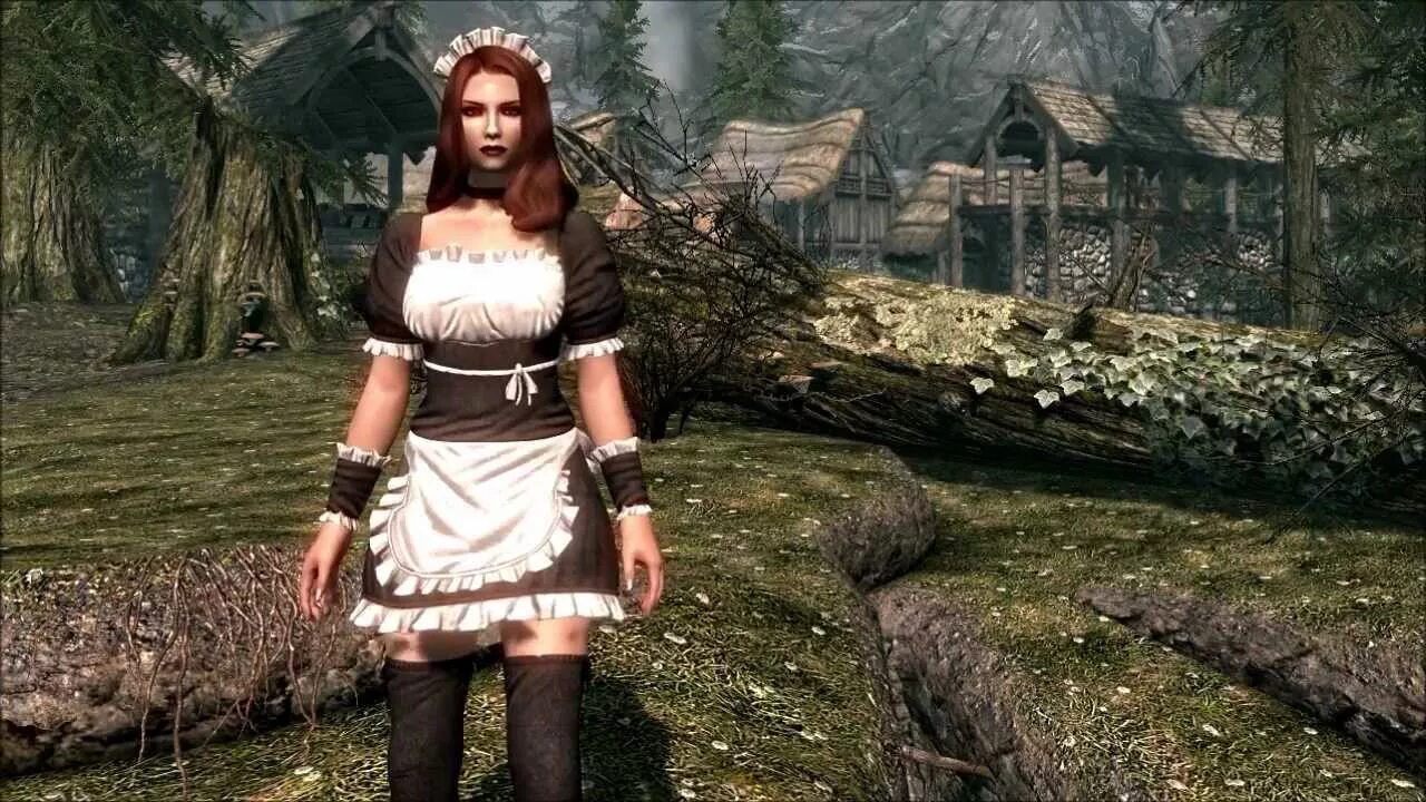Скайрим se5 одежда. Skyrim se костюм горничной. 0 броня. Скайрим мод длинные волосы. Skyrim outfit.
