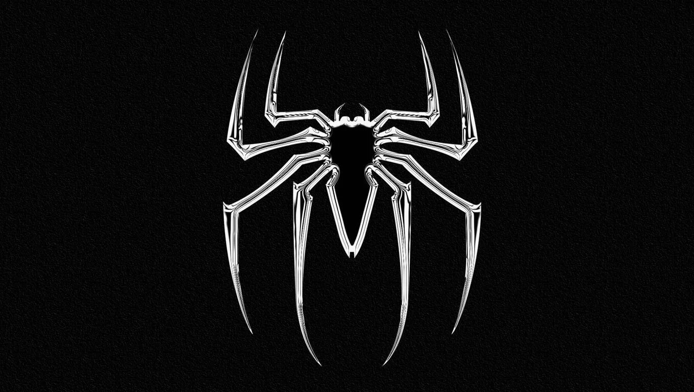 Живые обои паук. Обои темный фон. Паук логотип Хантер. Аватарка черного паука. Крутые тёмные обои.