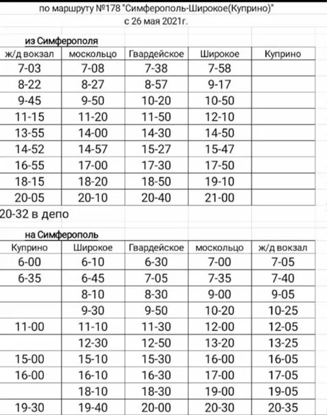 Маршрутка 178 расписание