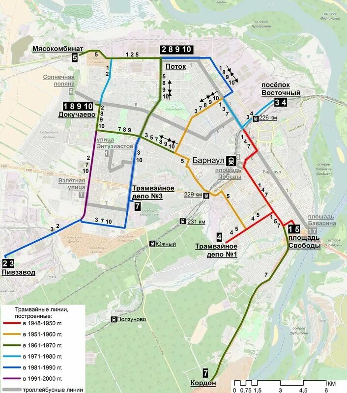 Маршрут трамвая барнаул остановки. Схема маршрутов трамвая Барнаул. Барнаульский трамвай схема. Схема трамвайных маршрутов Барнаула. Схема движения трамваев в Барнауле.