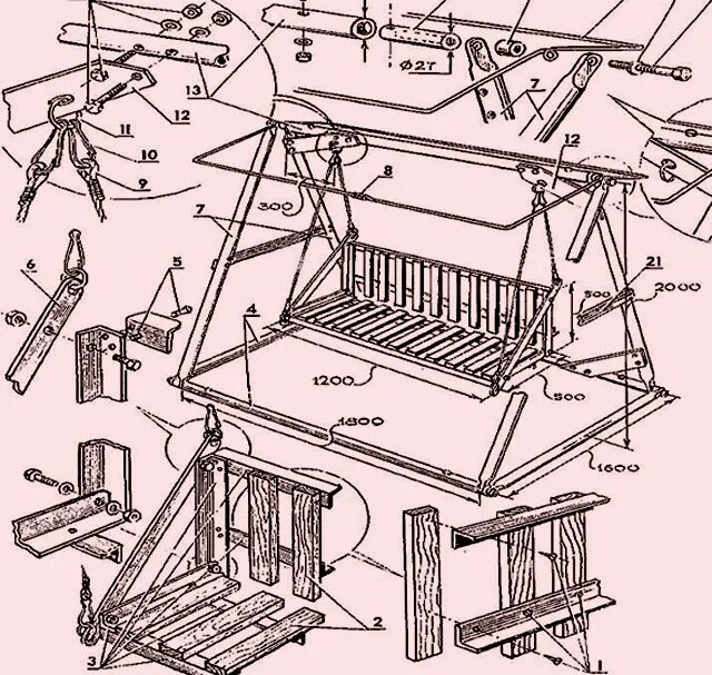 Чертежи садовых качель из профильной трубы. Садовая качель из профильной трубы. Качели Sendiwood чертежи. Чертеж скамейки садовой качели из проф трубы.