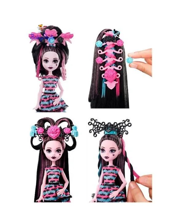 реклама шампуня для волос с монстриками. рисунок волос монстры хай.