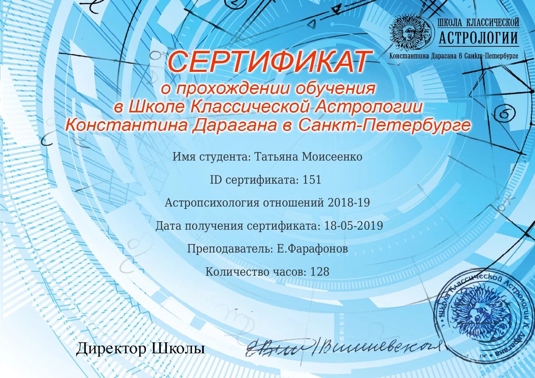 Санкт петербург школа астрологии