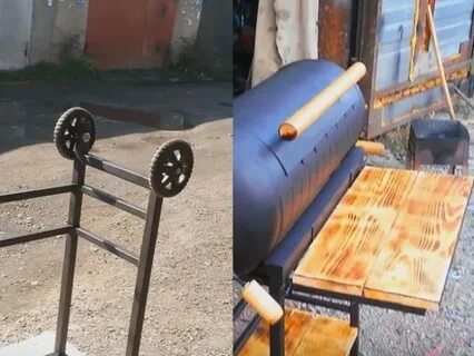 Мангал из баллона своими руками размеры