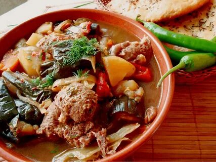 Армянское мясо с овощами