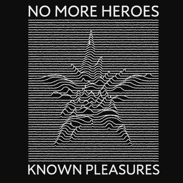 T-Shirt no more Heroes. No more Heroes Art. No more. Know pleasure. Known pleasure