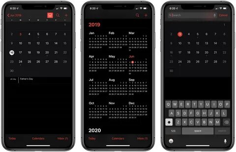 Календарь ios