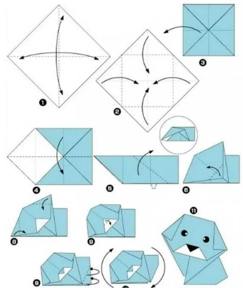 Пошаговое оригами для начинающих. Поделка оригами из бумаги для начинающих пошагово. Собачка оригами из бумаги для детей схемы. Как сложить оригами из бумаги для начинающих. Оригами щенок схема из бумаги для детей.