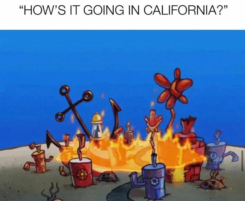 Spongebob fire