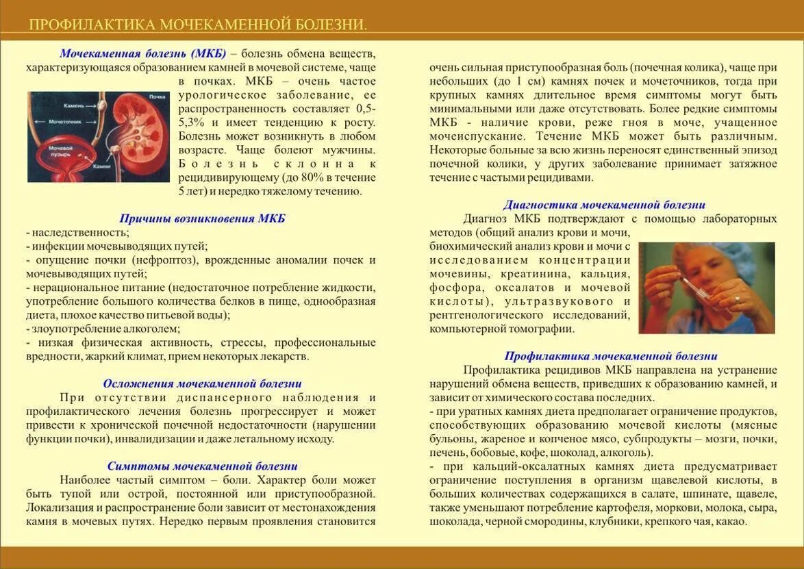 Что может привести к инфекционному заболеванию почек. Памятка пациенту при мочекаменной болезни. Санбюллетень мочекаменная болезнь. Памятка пациенту с мочекаменной болезнью. Профилактика заболевания мочекаменная болезнь.