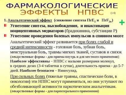 Нимесулид действие
